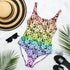 LGBTQ Rainbow Pride Aloha One-Piece Swimsuit